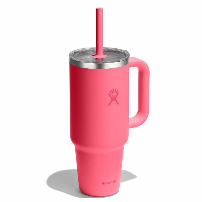 40-oz-travel-tumbler-u1 tt40pscc668-40-oz-travel-tumbler-clear-lid-popstar-pink-angled.jpg